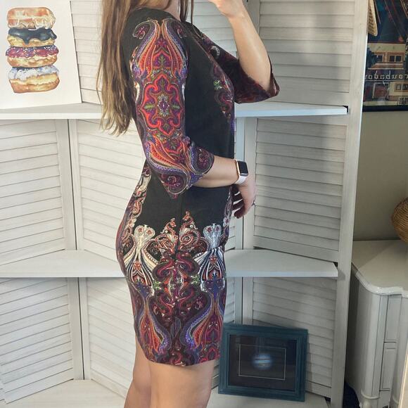 Ronni Nicole gray and red mini sweater dress - Picture 3 of 9